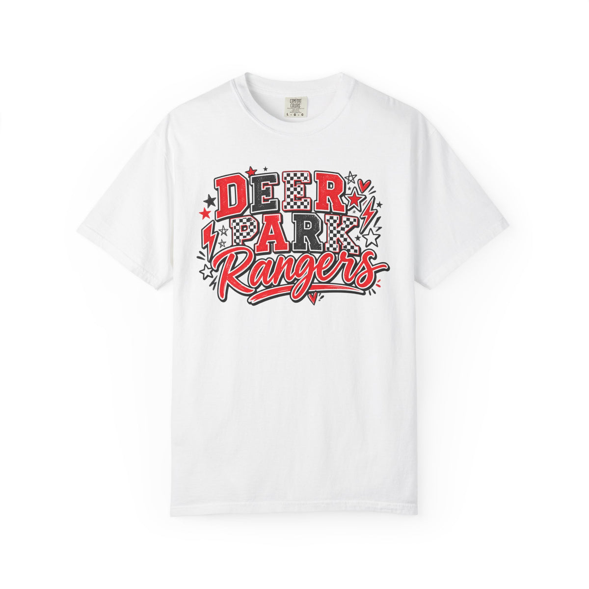 Deer Park Rangers Graphic T-Shirt — Retro Athletic Crew Tee