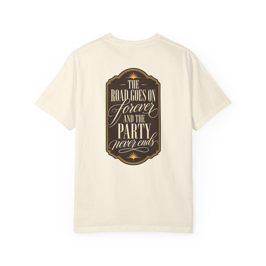 The Road Goes On Forever Party Never Ends Graphic T-Shirt
