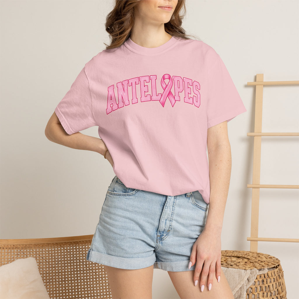 Antelopes Pink Ribbon T-Shirt — Breast Cancer Awareness Tee