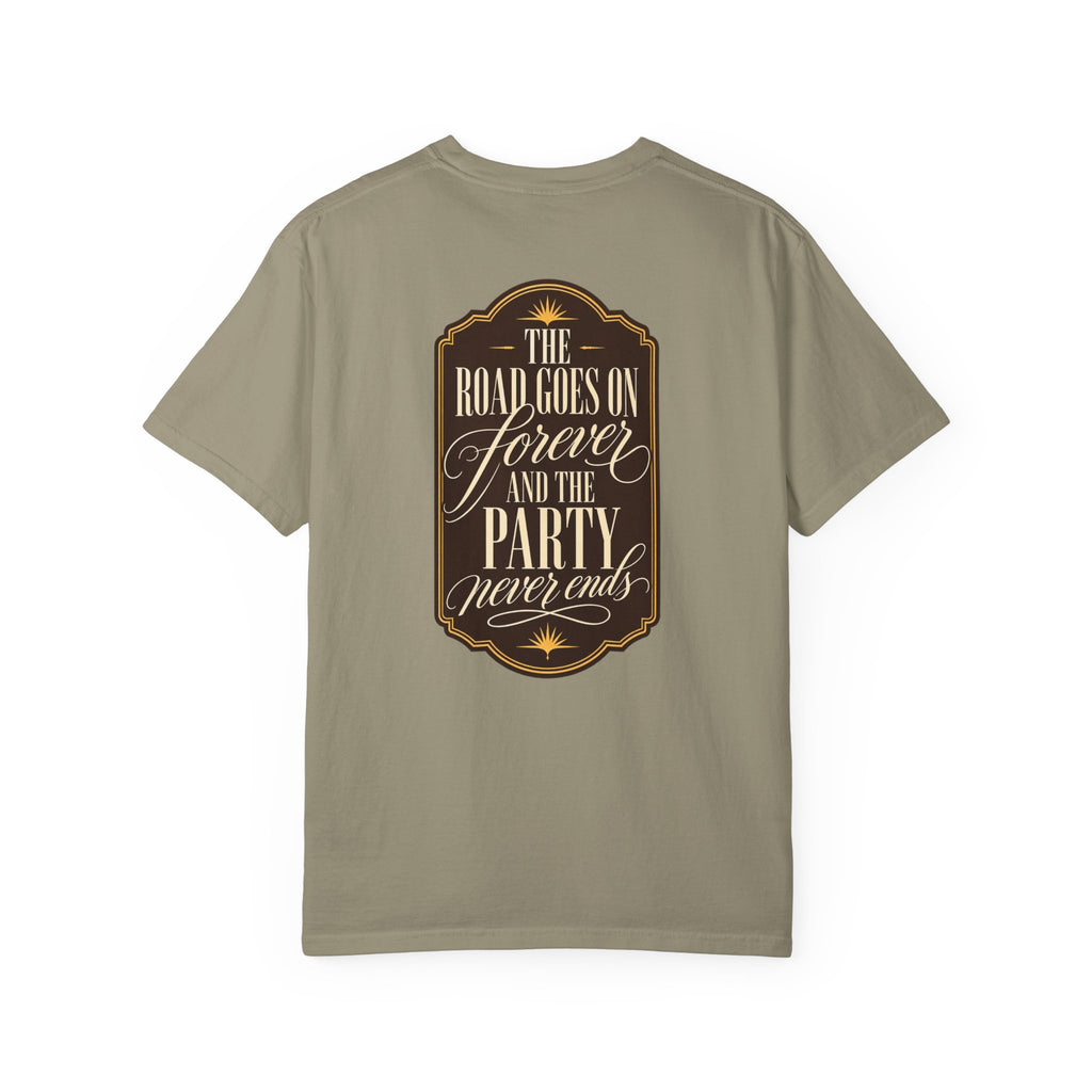 The Road Goes On Forever Party Never Ends Graphic T-Shirt