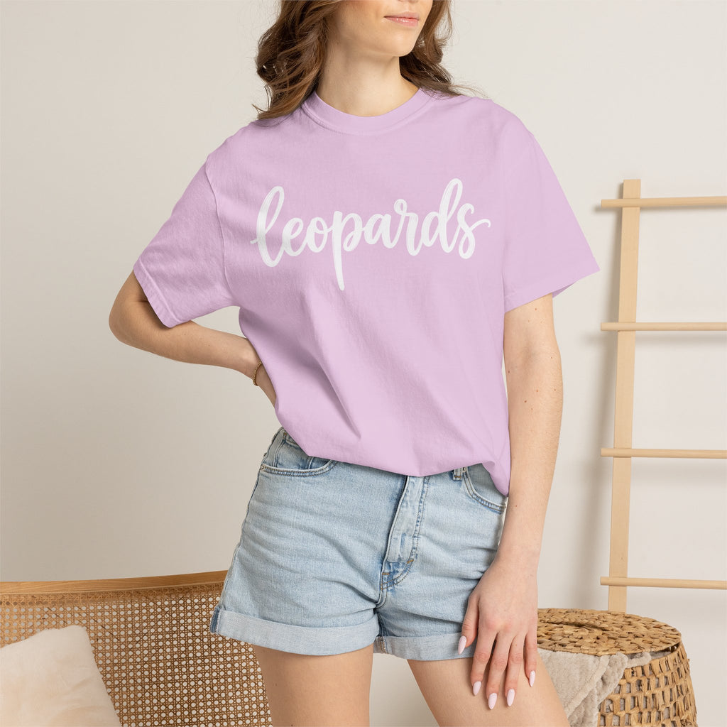 Leopards Script Tee — Retro Graphic T-Shirt