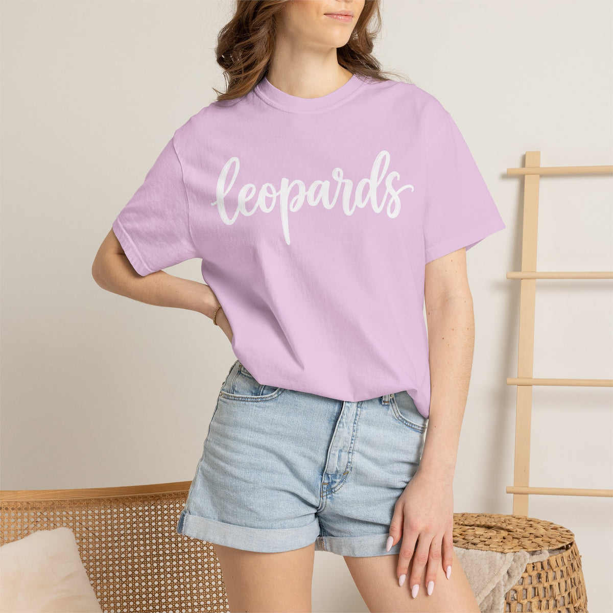 Leopards Script Tee — Retro Graphic T-Shirt