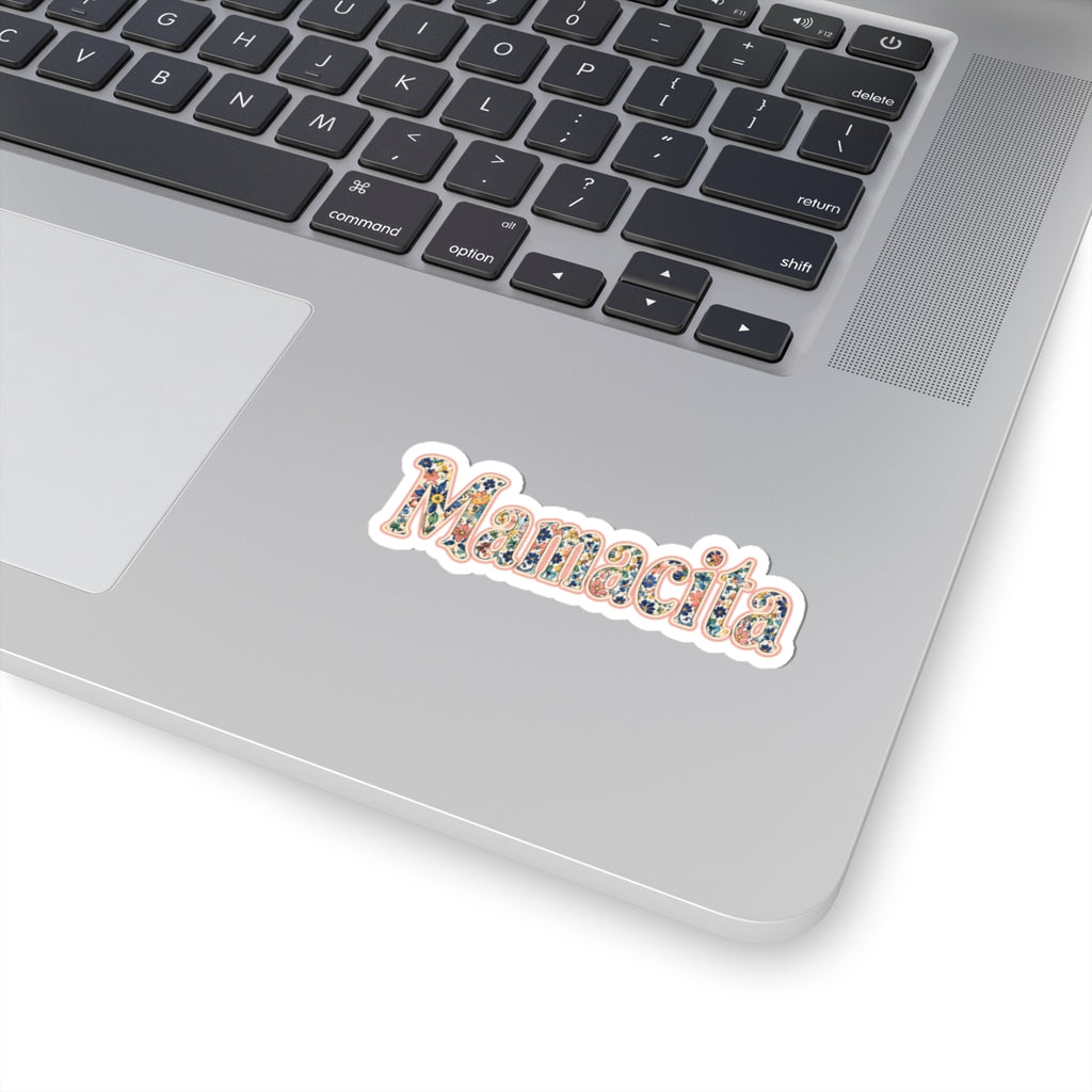 Mamacita Floral Kiss-Cut Sticker — Decorative Laptop & Water Bottle Decal