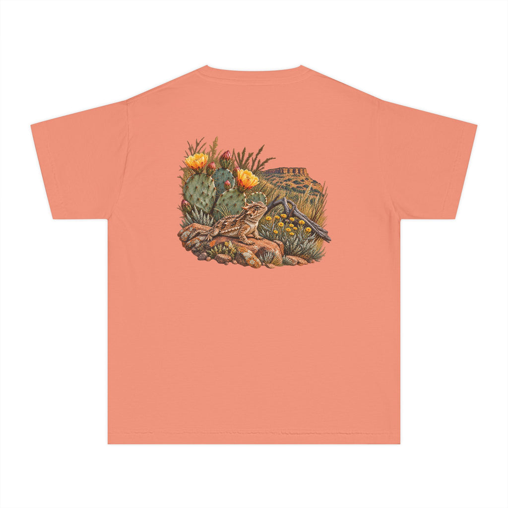 Youth Tee — Caprock Critters Horny Toad & Cacti