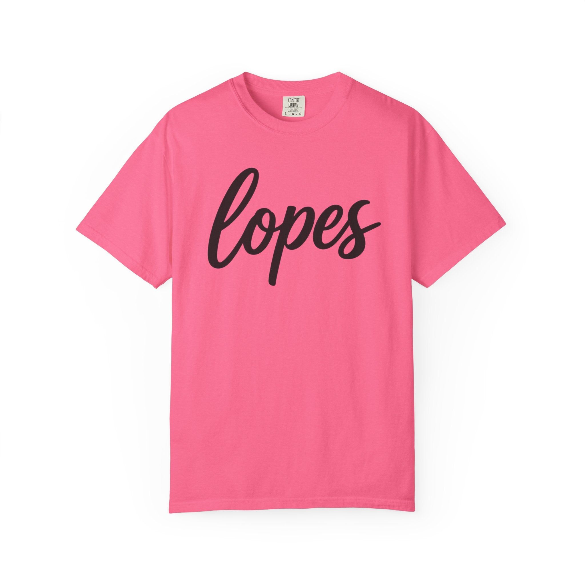 Lopes Script Tee — Personalized Name Graphic T-Shirt