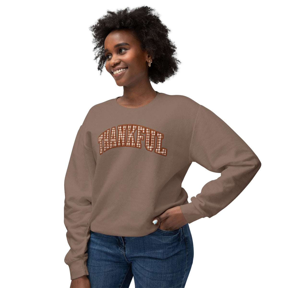 Thankful Crewneck Sweatshirt — Cozy Thanksgiving Pullover