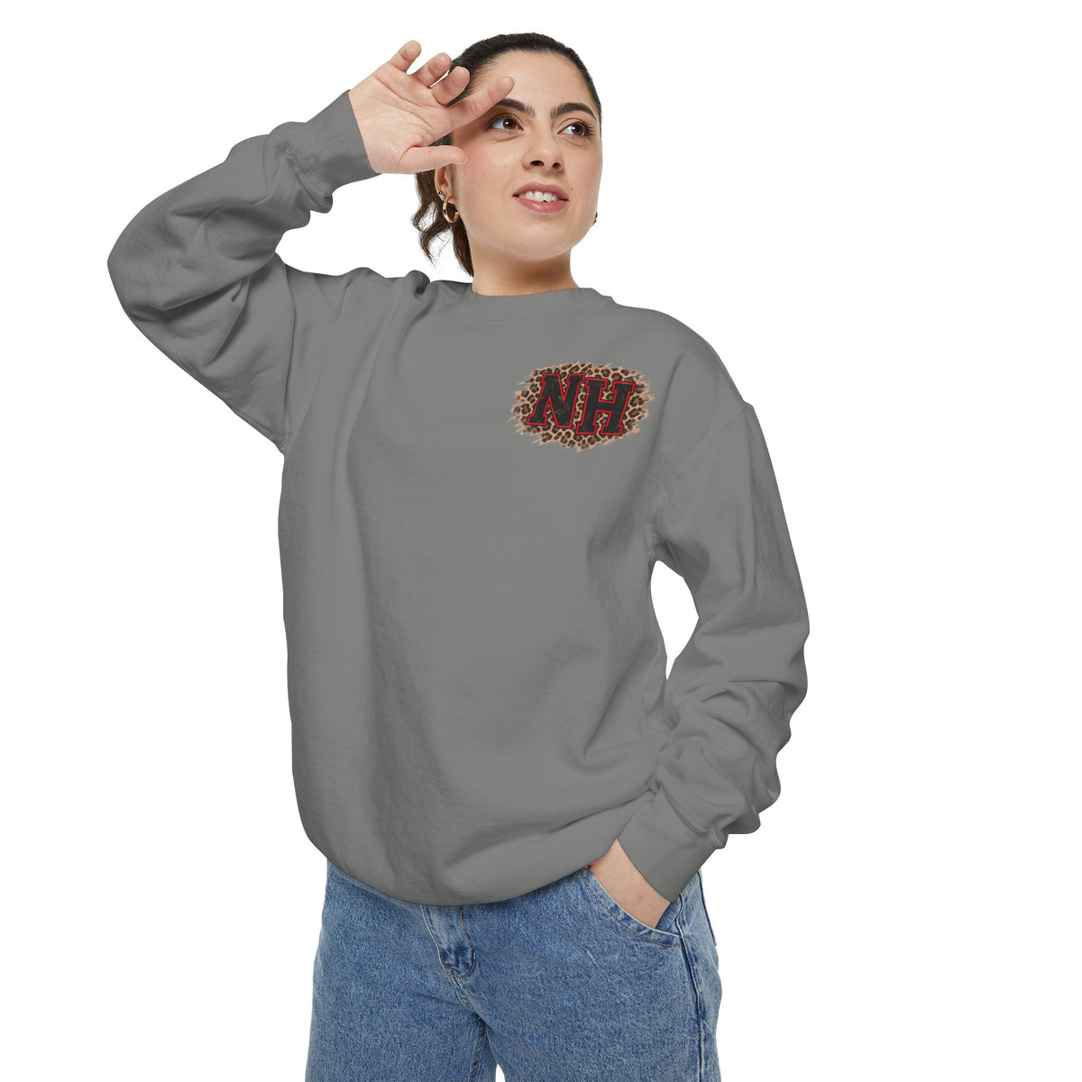 New Home Leopards Leopard-Print Crewneck Sweatshirt