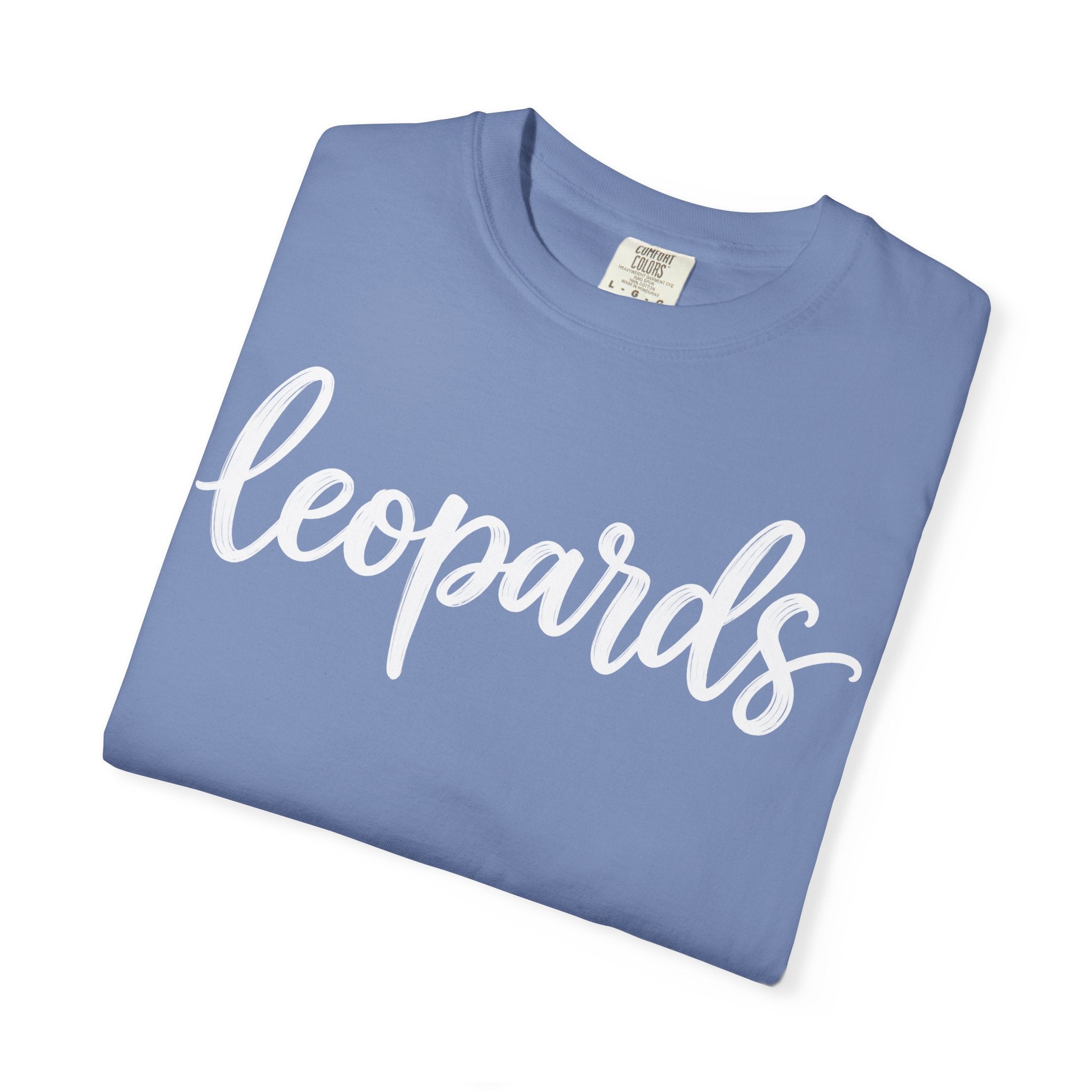 Leopards Script Tee — Retro Graphic T-Shirt
