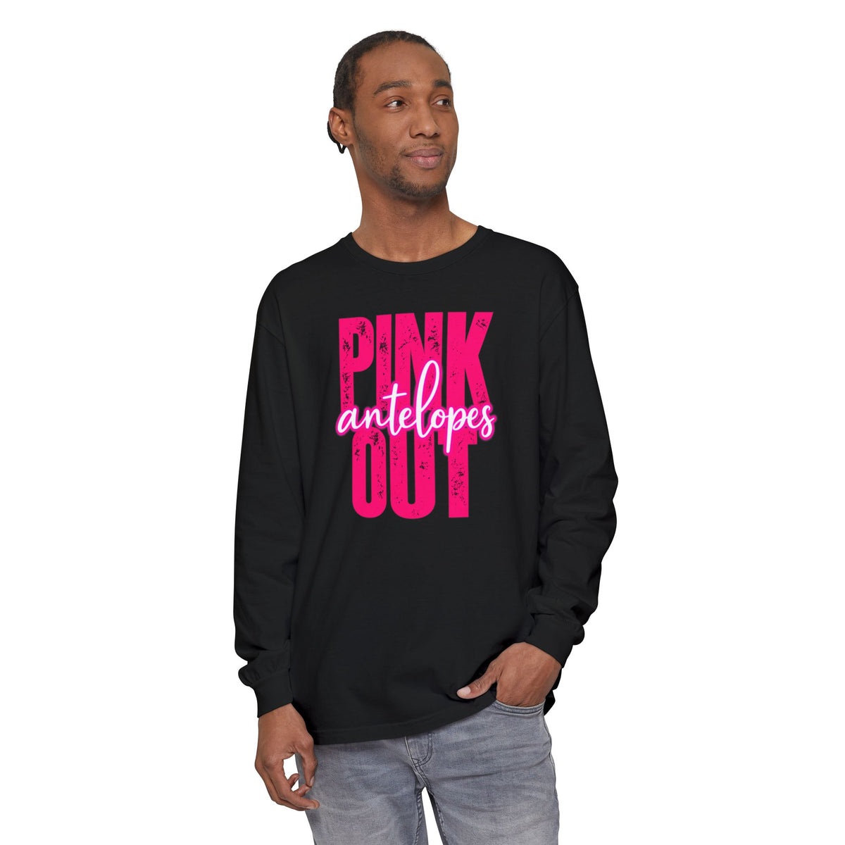 Pink Out Antelopes Long Sleeve Tee