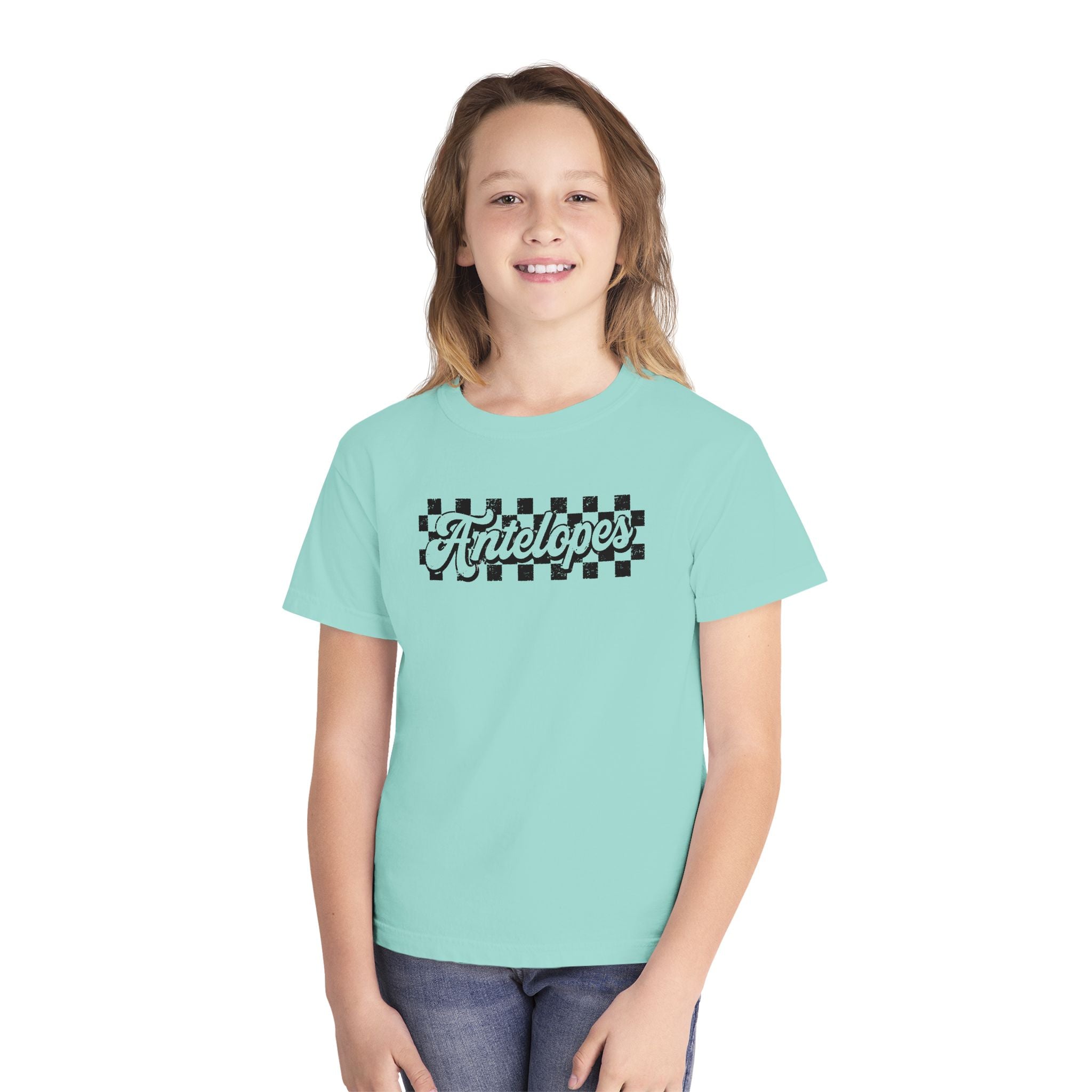 Antelopes Checkerboard Youth Tee