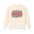 Rangers Checkerboard Crewneck Sweatshirt — Retro Script School Spirit