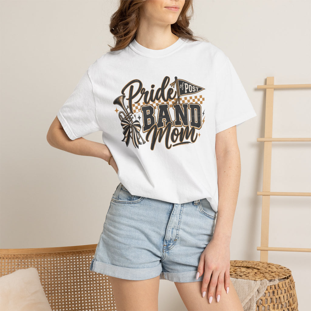 Band Mom T-Shirt – "Pride Band Mom" Graphic Tee for Marching Band Parents