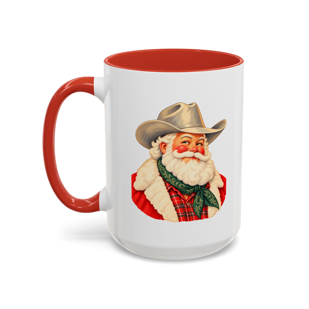 Cowboy Santa Christmas Coffee Mug