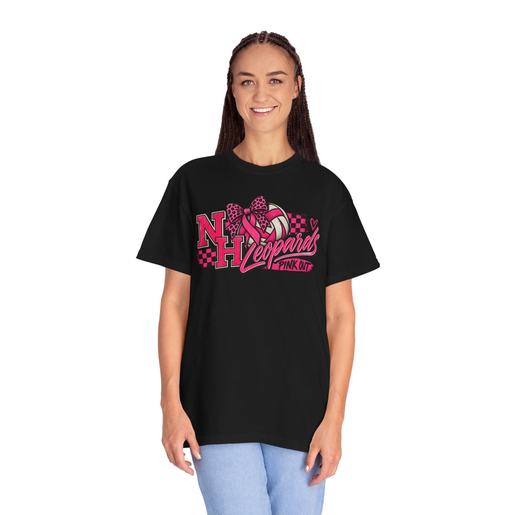 NH Leopards Pink Out Volleyball T-Shirt