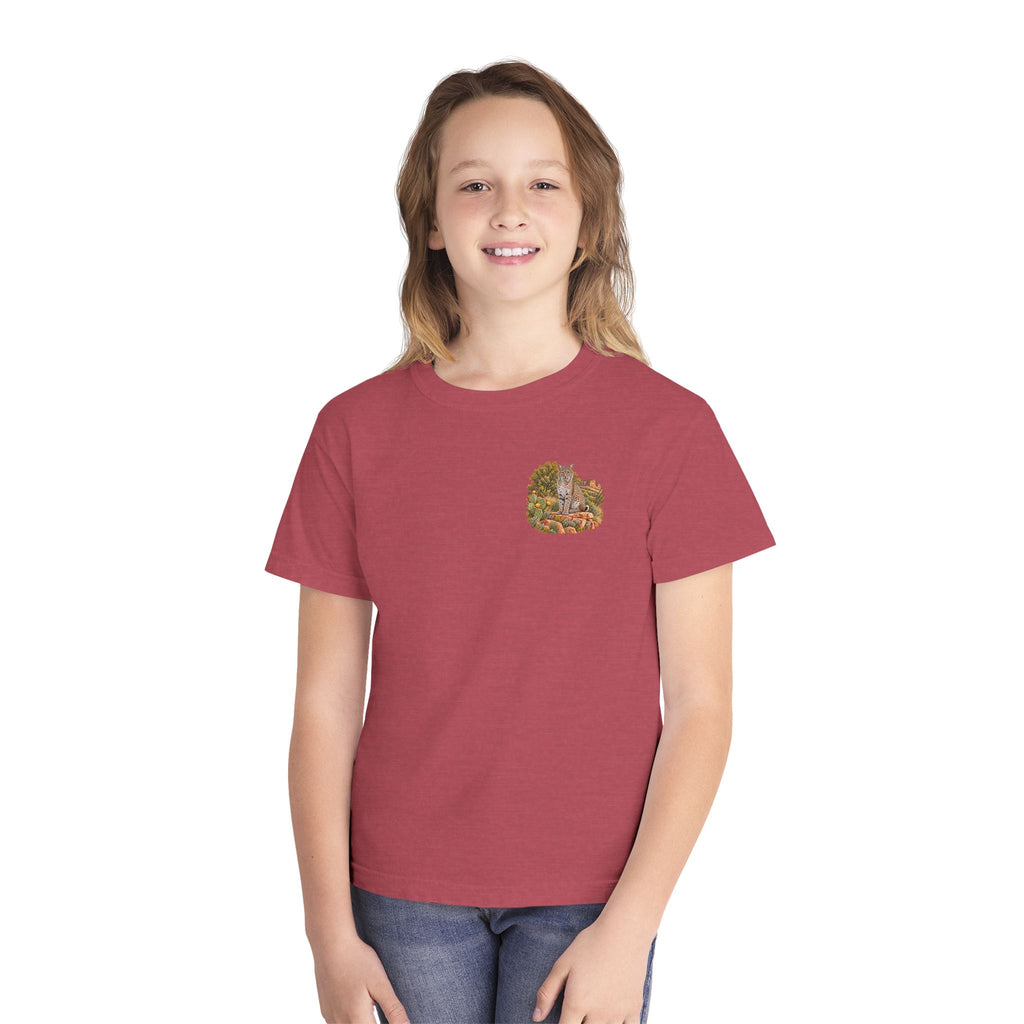Youth Tee — Caprock Critters Bobcat Scenic View