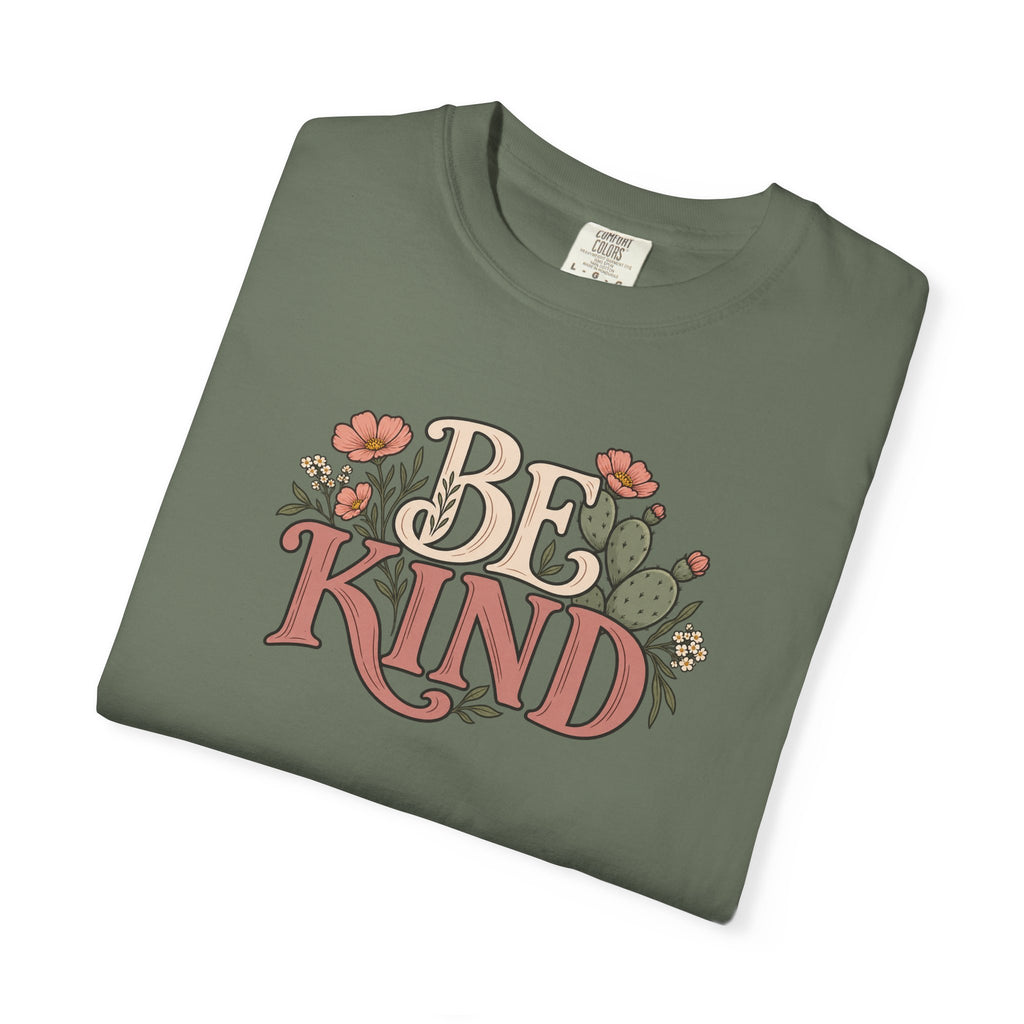 Be Kind Floral T-Shirt — Vintage Floral Graphic Tee