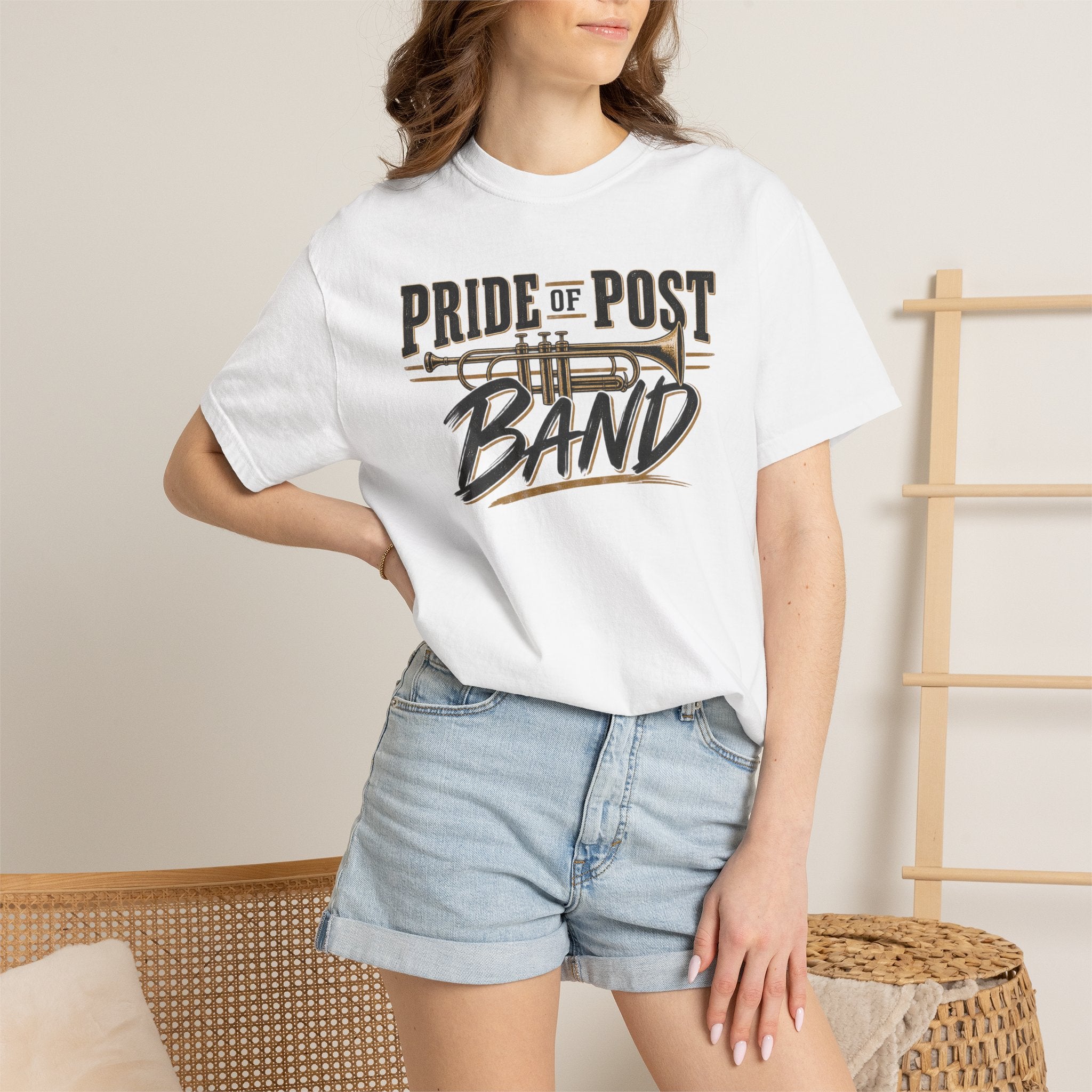 Pride of the Post Band T-Shirt — Brass Instrument Marching Band Tee