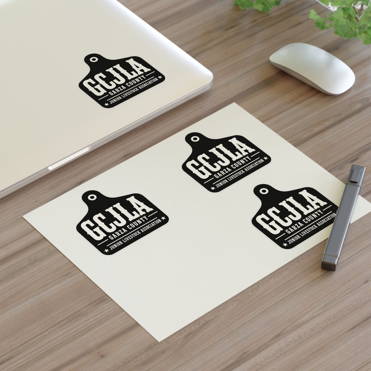 Sticker Sheet — GCJLA Garza County Junior Livestock Association Tag Design