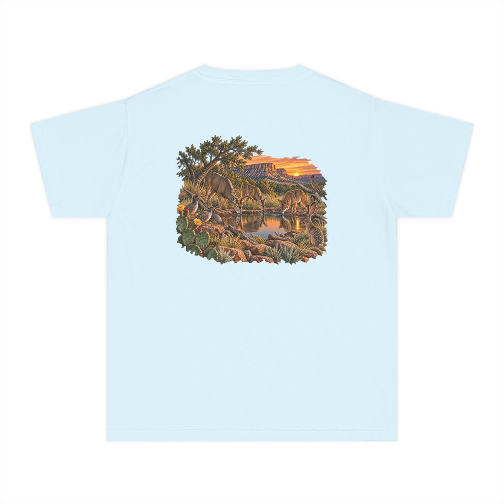 Youth Tee — Caprock Critters at Sunset