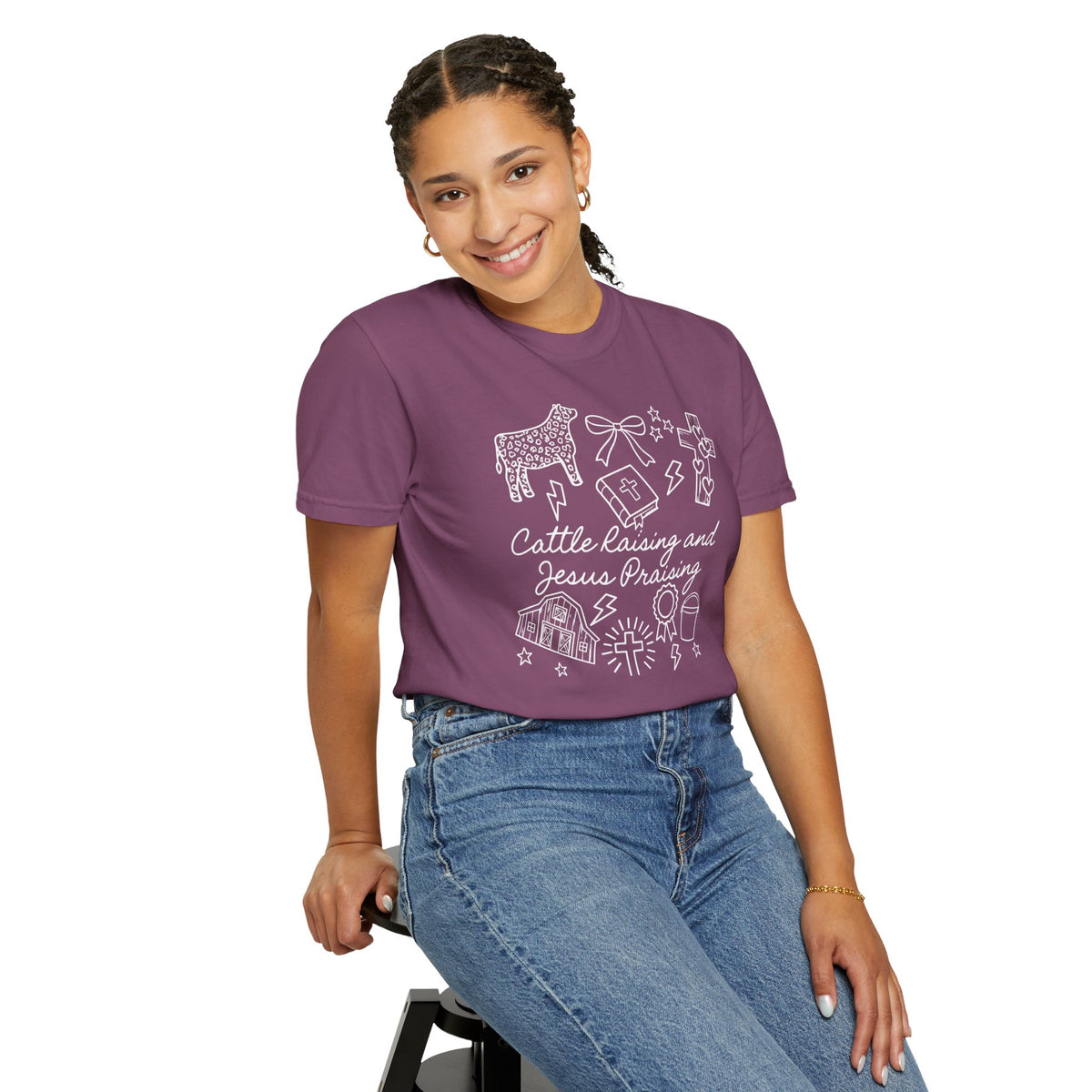 Cattle Raising and Jesus Praising T-Shirt
