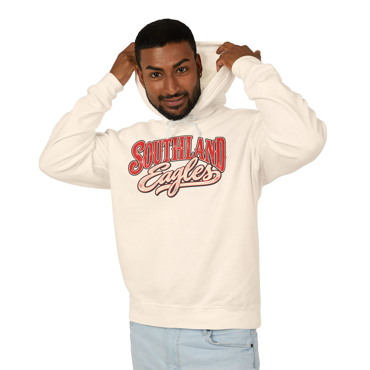 Southland Eagles Hoodie – Vintage Collegiate Lightweight Hooded Sweatshirt