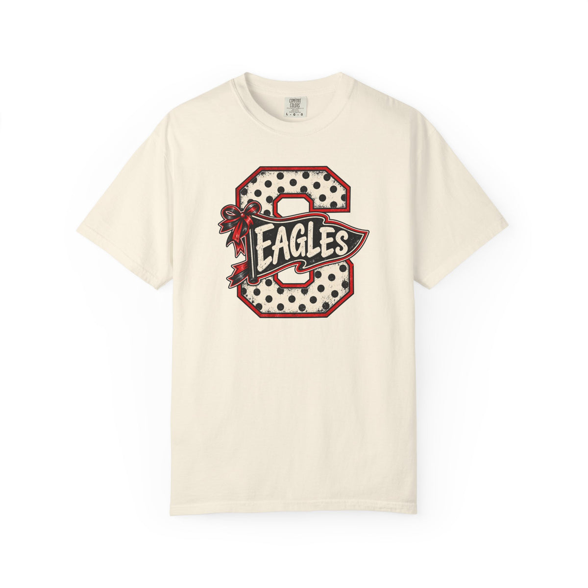 Vintage Polka Dot 'Eagles' Letterman T-Shirt