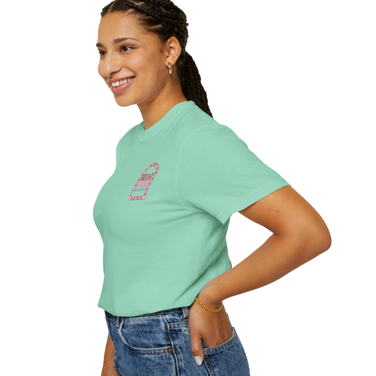 Breast Cancer Awareness T-Shirt — Pink Arch Design