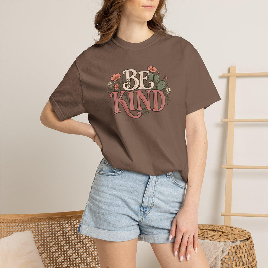 Be Kind Floral T-Shirt — Vintage Floral Graphic Tee