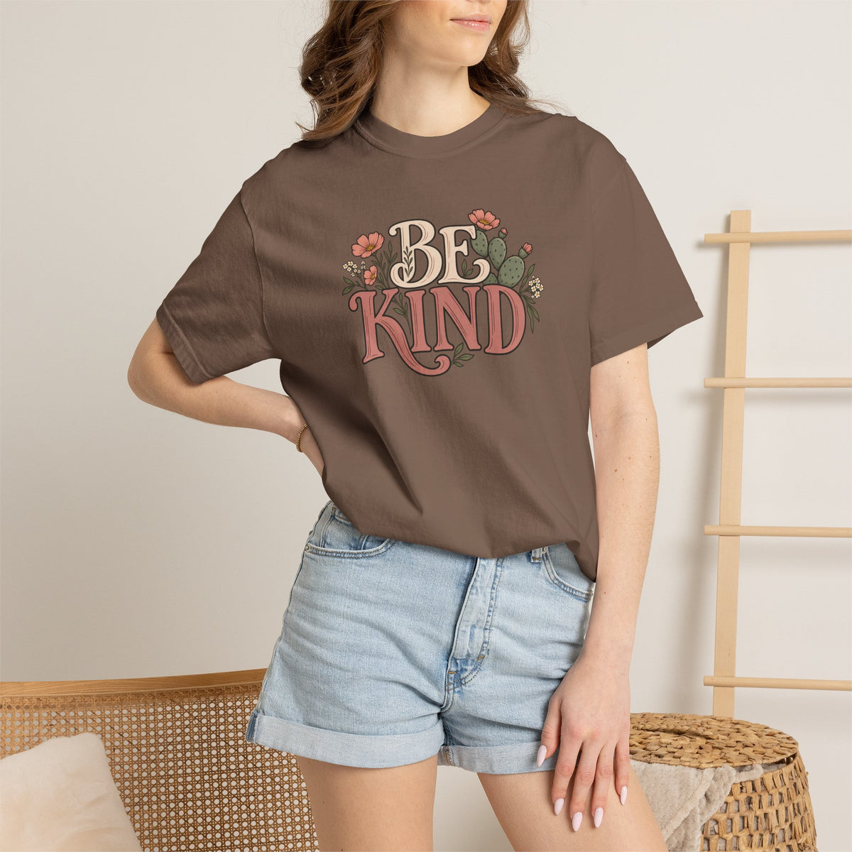Be Kind Floral T-Shirt — Vintage Floral Graphic Tee