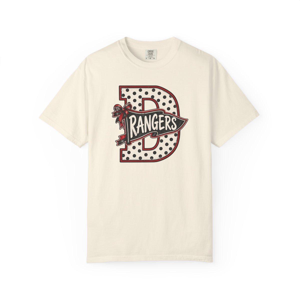 Rangers Vintage Letter 'D' Graphic T-Shirt