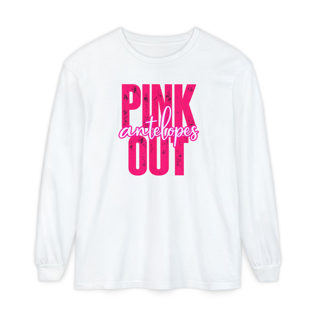 Pink Out Antelopes Long Sleeve Tee