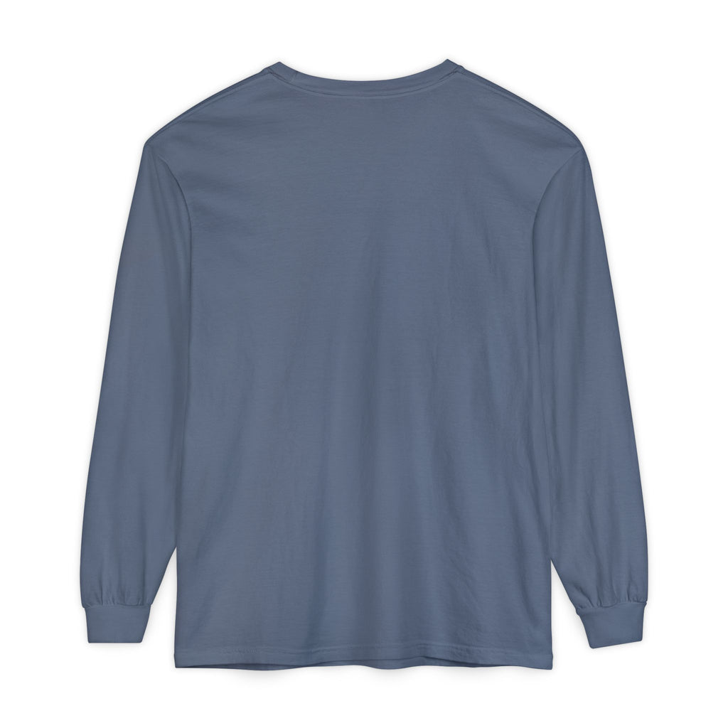 Happy Buffalo Long Sleeve Tee — “You Can Be Happy If You’ve a Mind To” Rustic Graphic Shirt