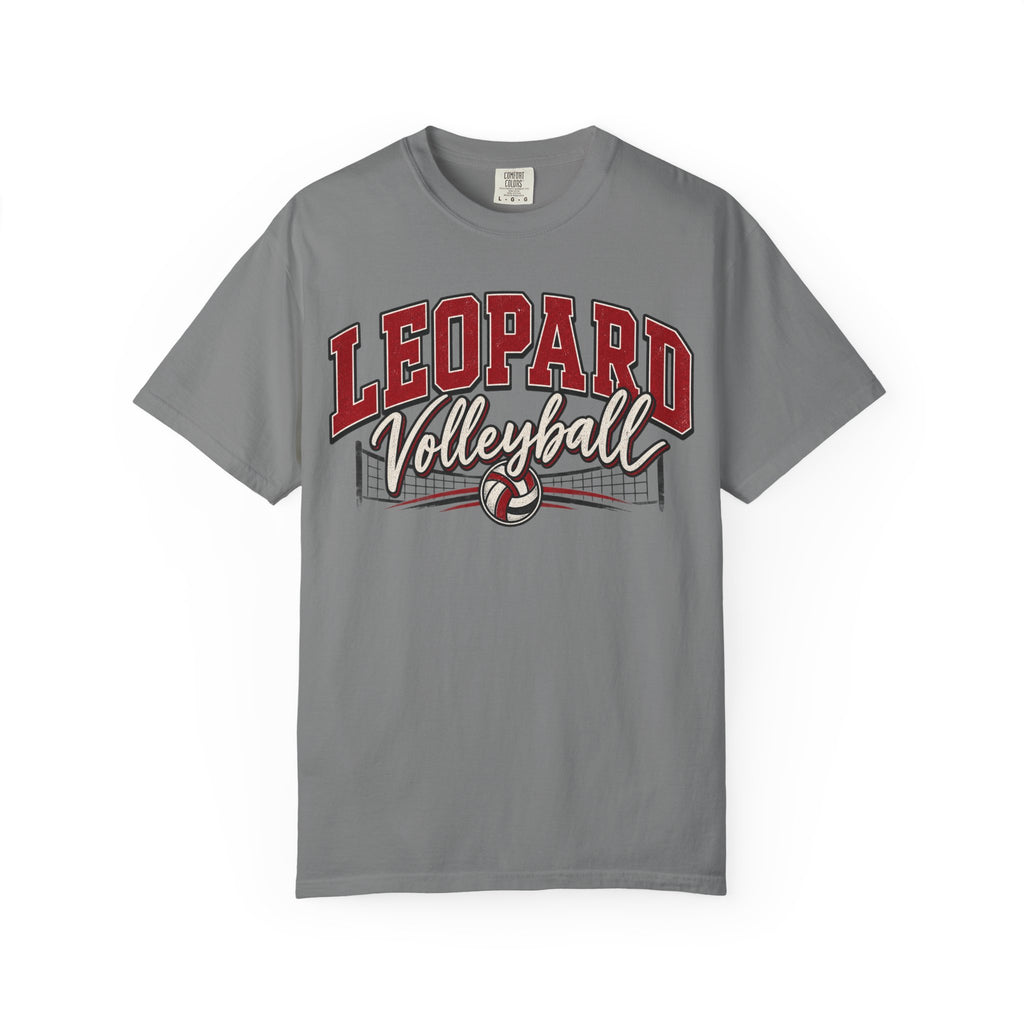 Leopard Volleyball Vintage Garment-Dyed T-Shirt
