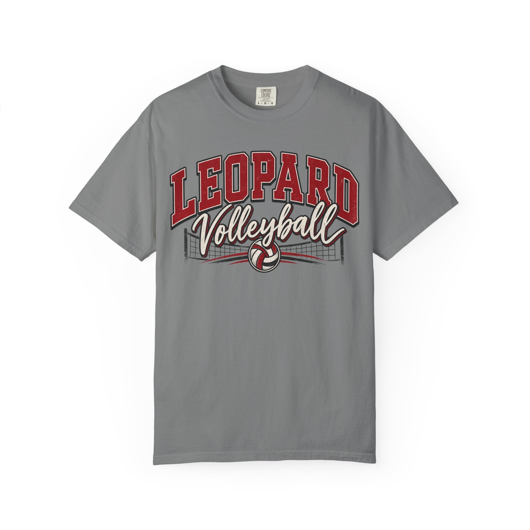 Leopard Volleyball Vintage Garment-Dyed T-Shirt