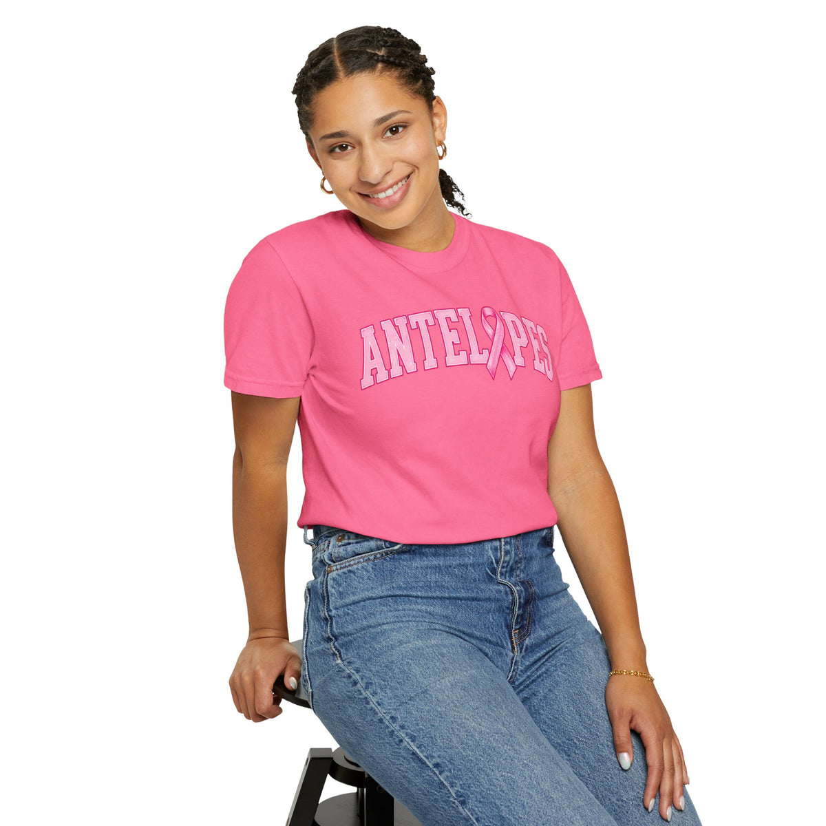 Antelopes Pink Ribbon T-Shirt — Breast Cancer Awareness Tee