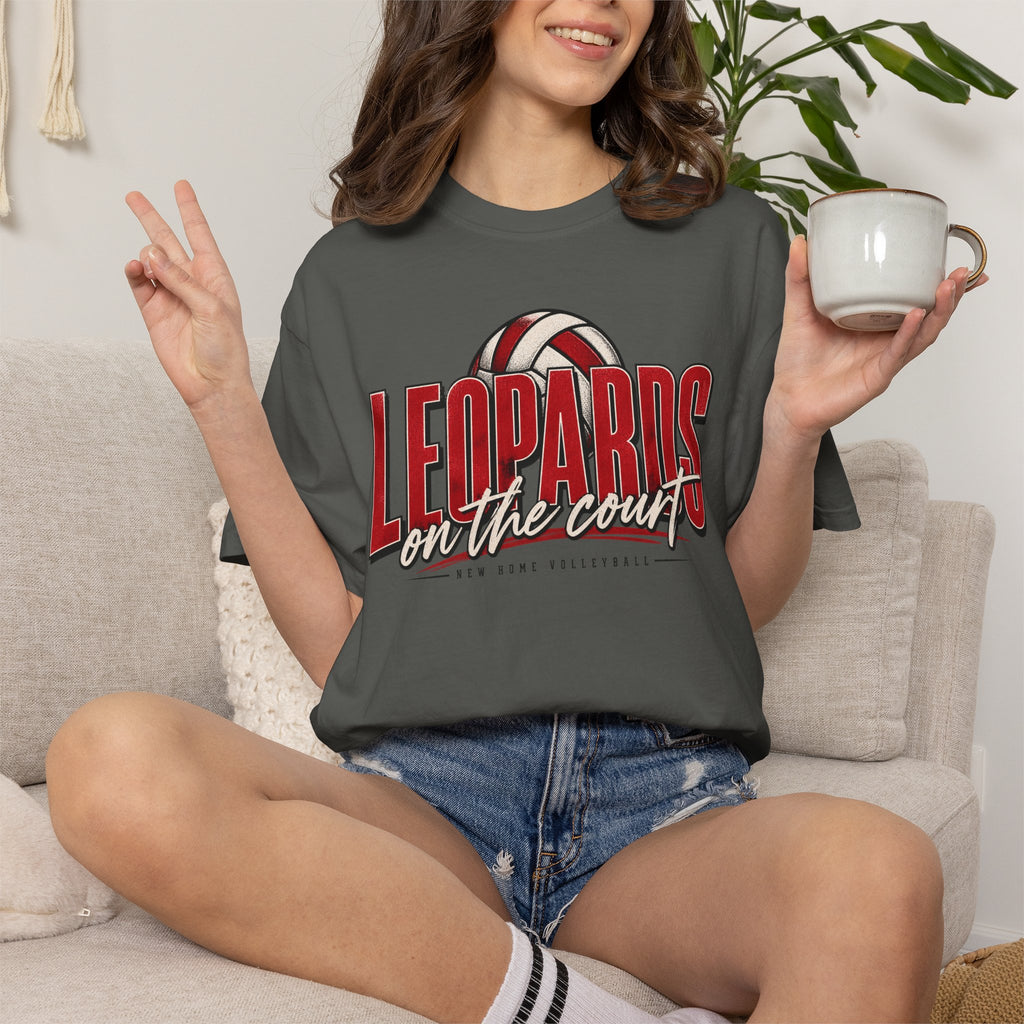 Leopards On The Court Volleyball T-Shirt