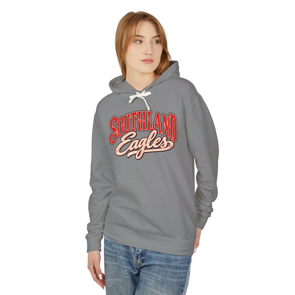 Southland Eagles Hoodie – Vintage Collegiate Lightweight Hooded Sweatshirt