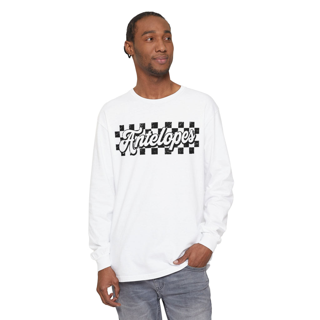 Antelopes Checkerboard Long Sleeve Tee