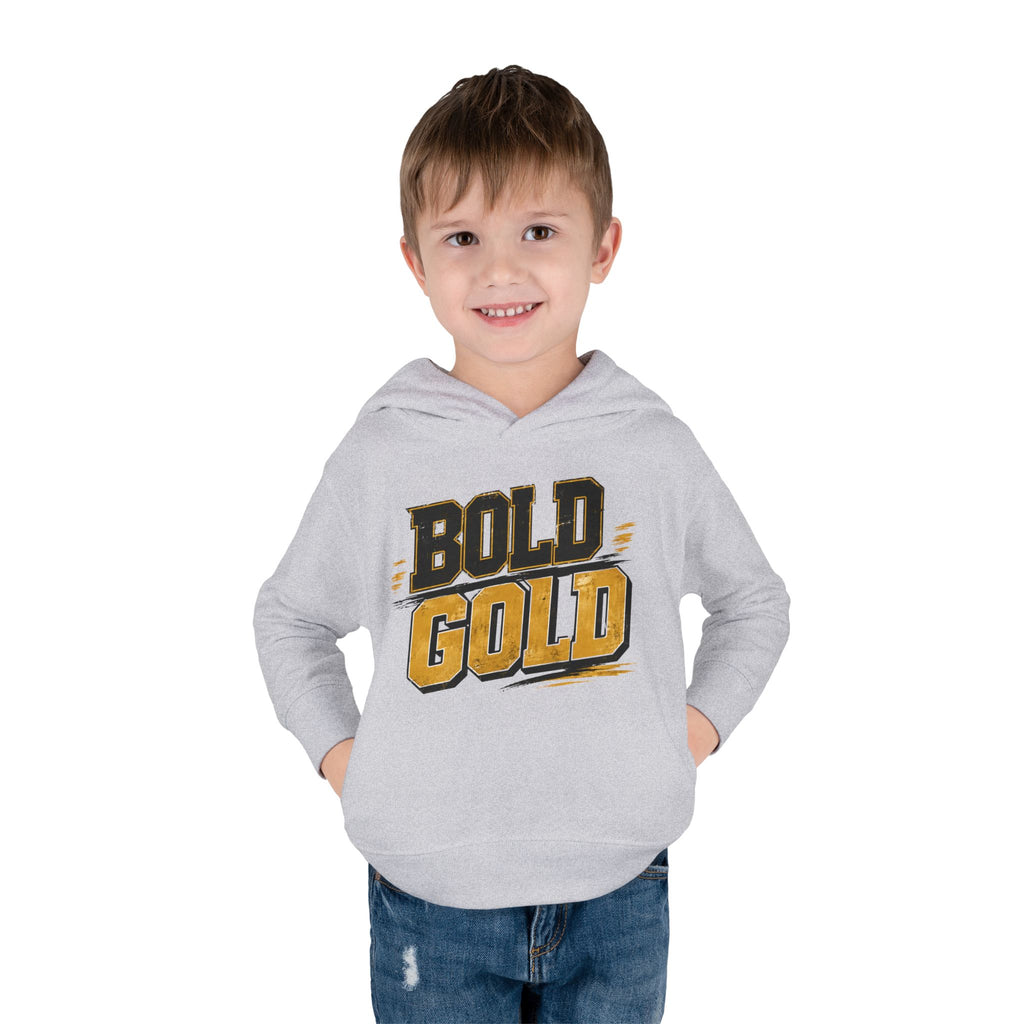 Toddler Hoodie — "Bold Gold" Graphic Pullover for Kids (School Spirit & Game Day)