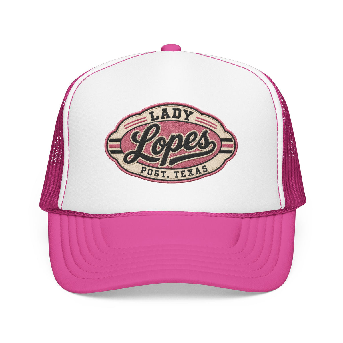 Lady Lopes Trucker Hat — Vintage Post, Texas Foam Cap