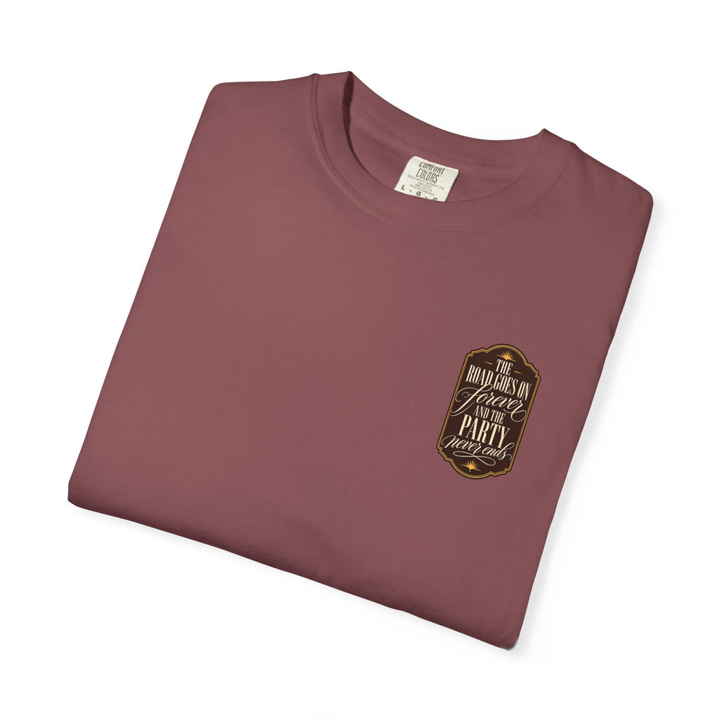 The Road Goes On Forever Party Never Ends Graphic T-Shirt