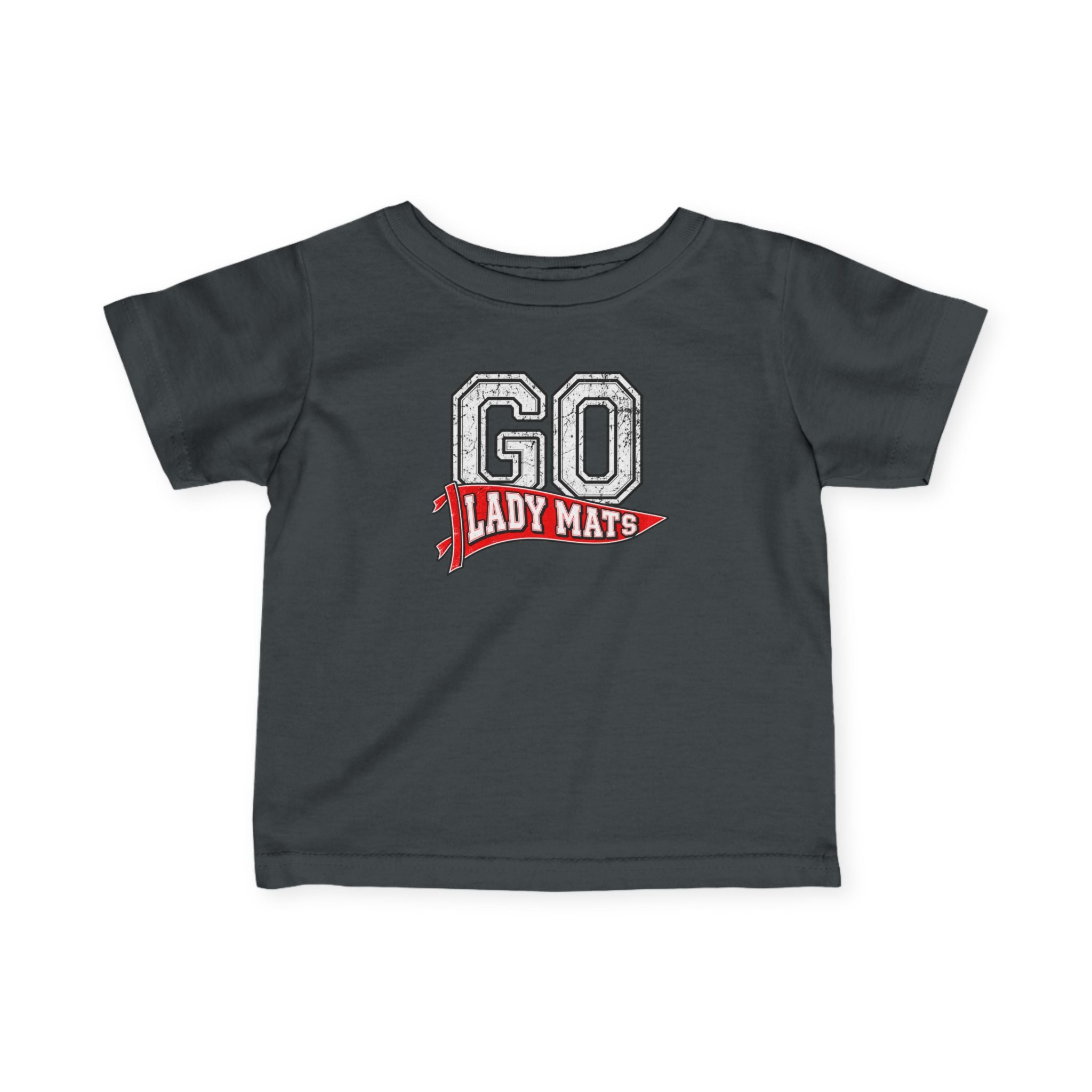 Infant Tee — "Go Lady Mates" Vintage Pennant Baby Shirt