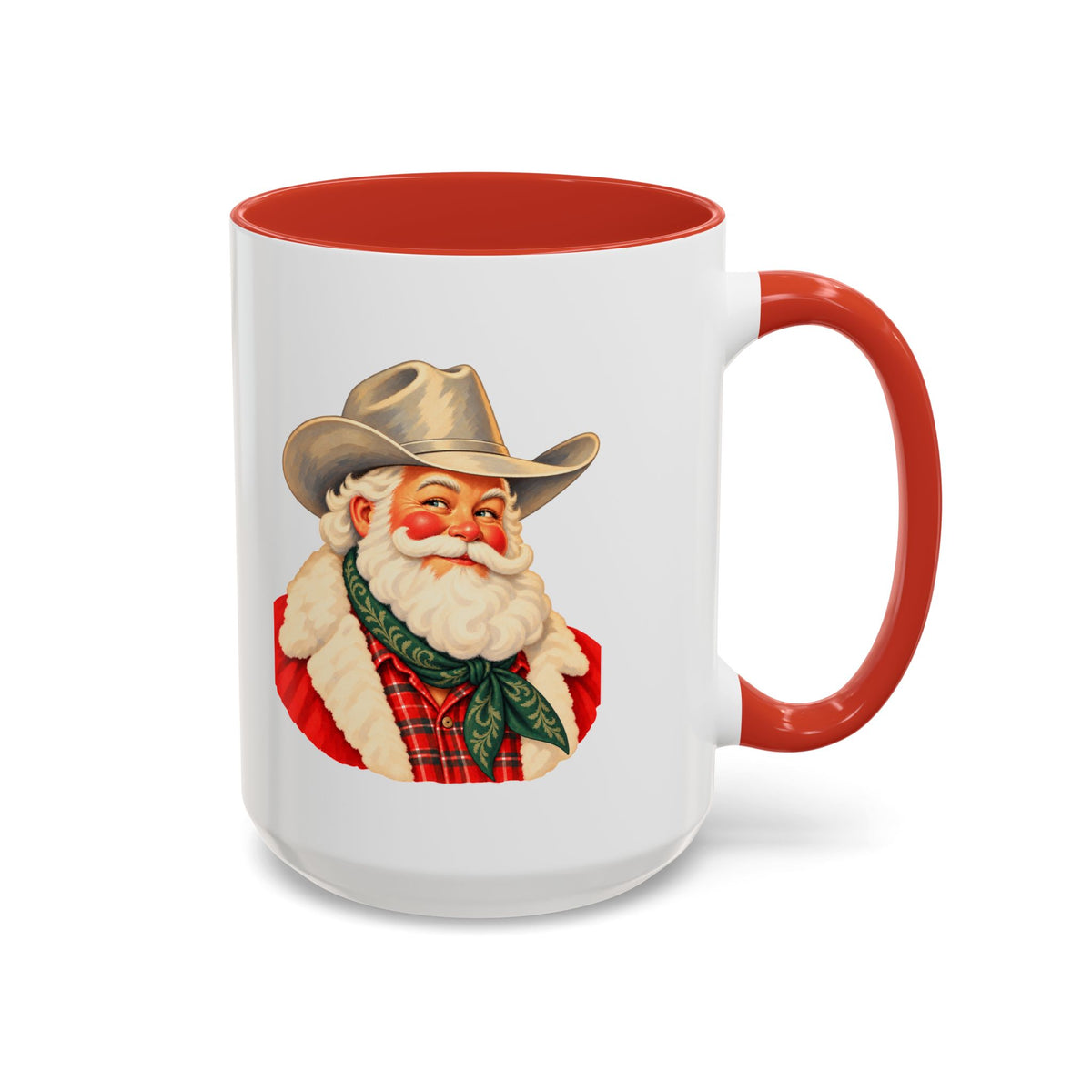 Cowboy Santa Christmas Coffee Mug