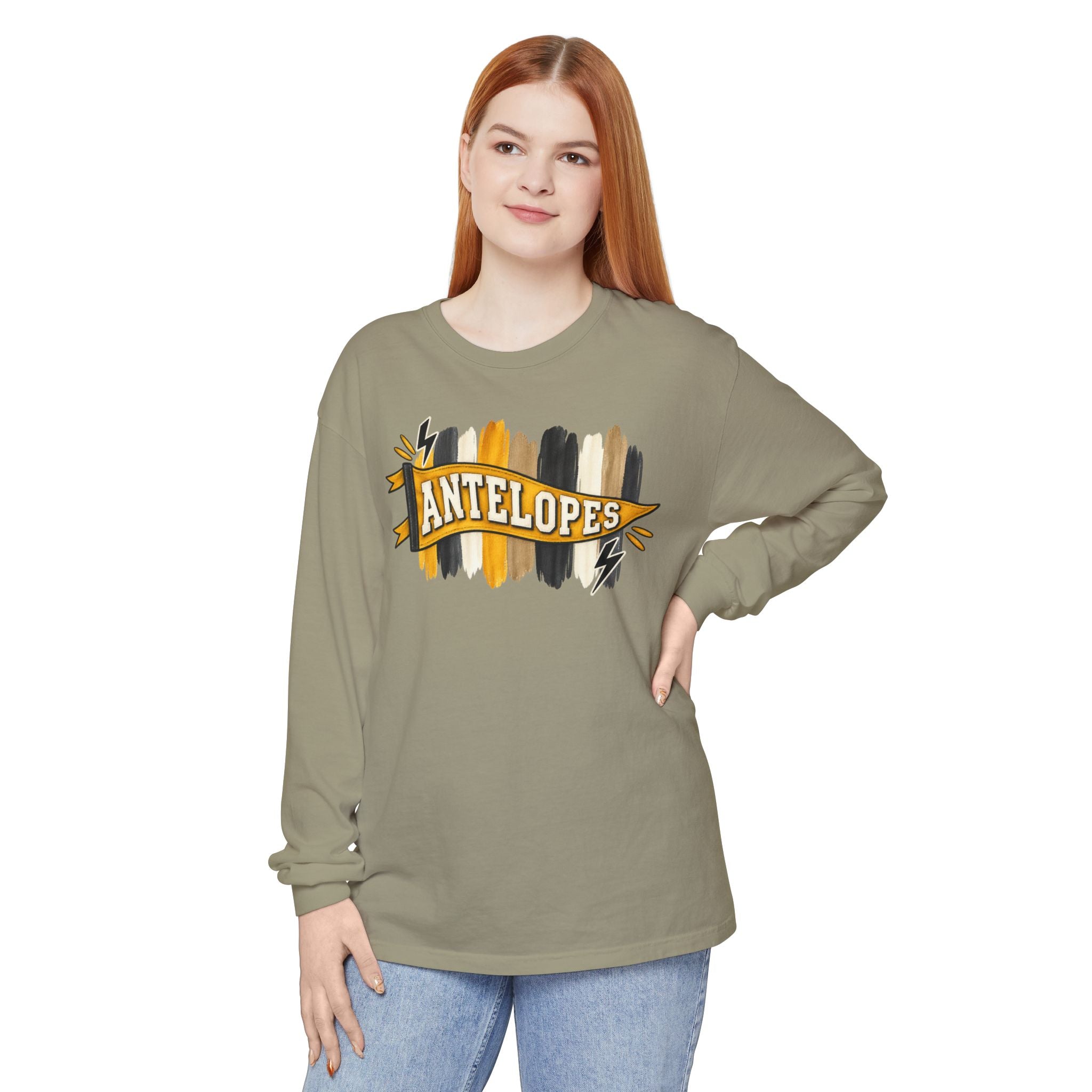 Antelopes Brushstroke Long Sleeve Tee