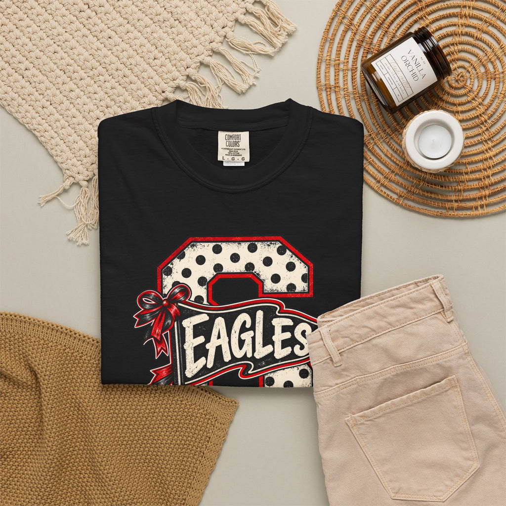 Vintage Polka Dot 'Eagles' Letterman T-Shirt