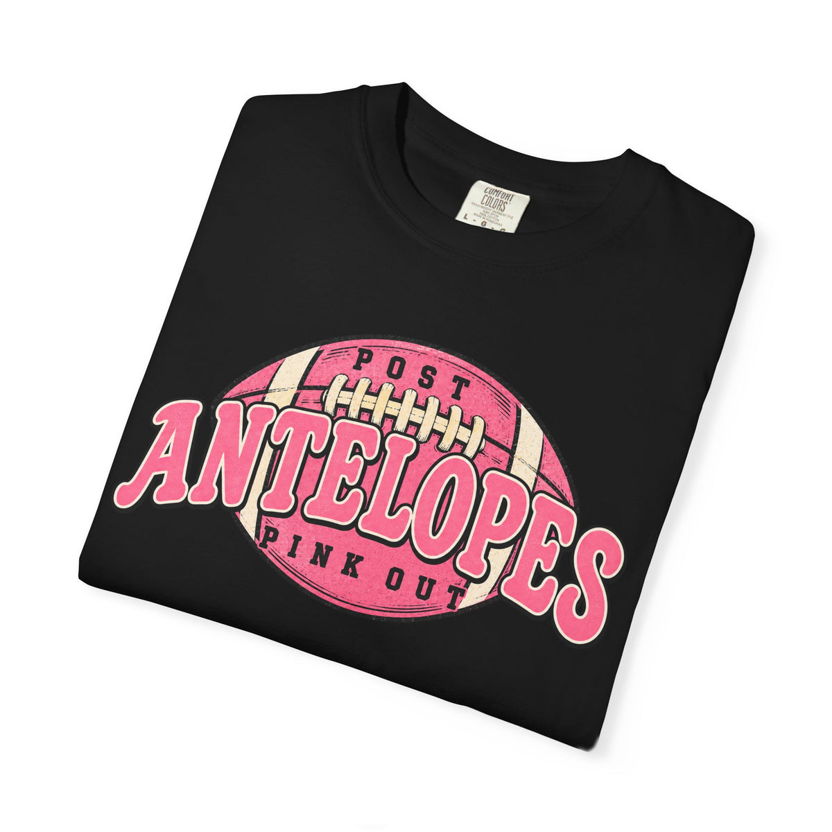 Antelopes Pink Out Football T-Shirt — Vintage Team Game Day Tee