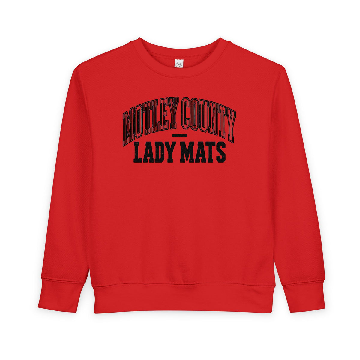 Toddler Sweatshirt - "Motley County Lady Mats" Vintage Varsity Kids Crewneck