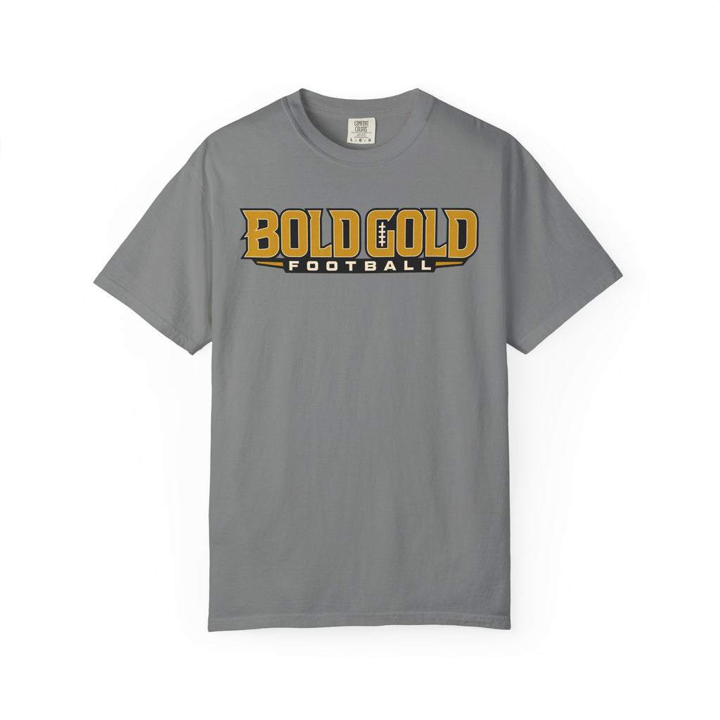 Bold Gold Football T-Shirt — Vintage Sport Tee
