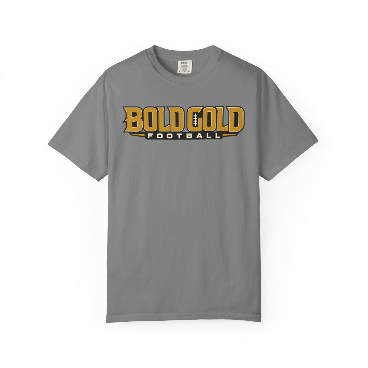 Bold Gold Football T-Shirt — Vintage Sport Tee