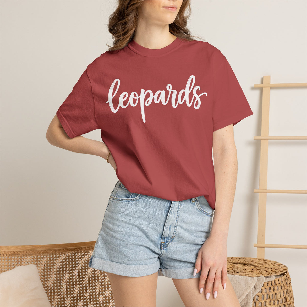 Leopards Script Tee — Retro Graphic T-Shirt